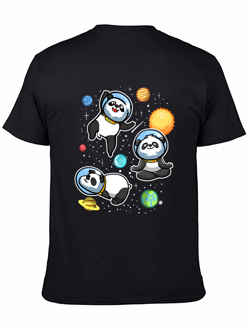 Space Panda T-Shirt - Galaxy Cute Astronaut Design
