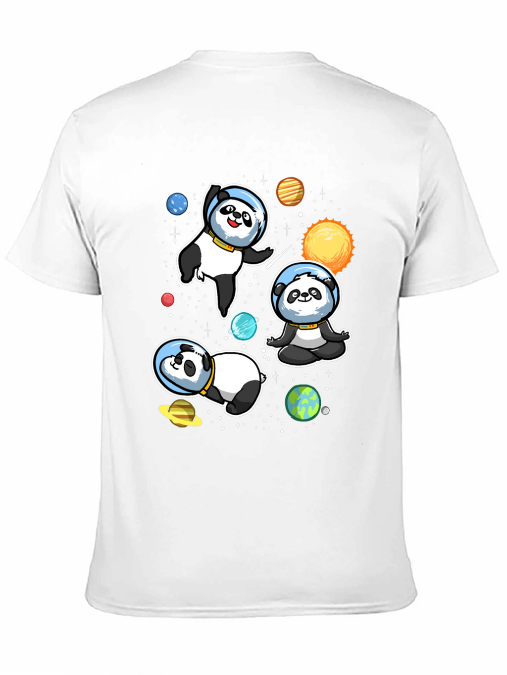 Space Panda T-Shirt - Galaxy Cute Astronaut Design