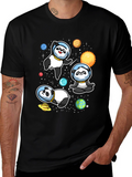 Space Panda T-Shirt - Galaxy Cute Astronaut Design