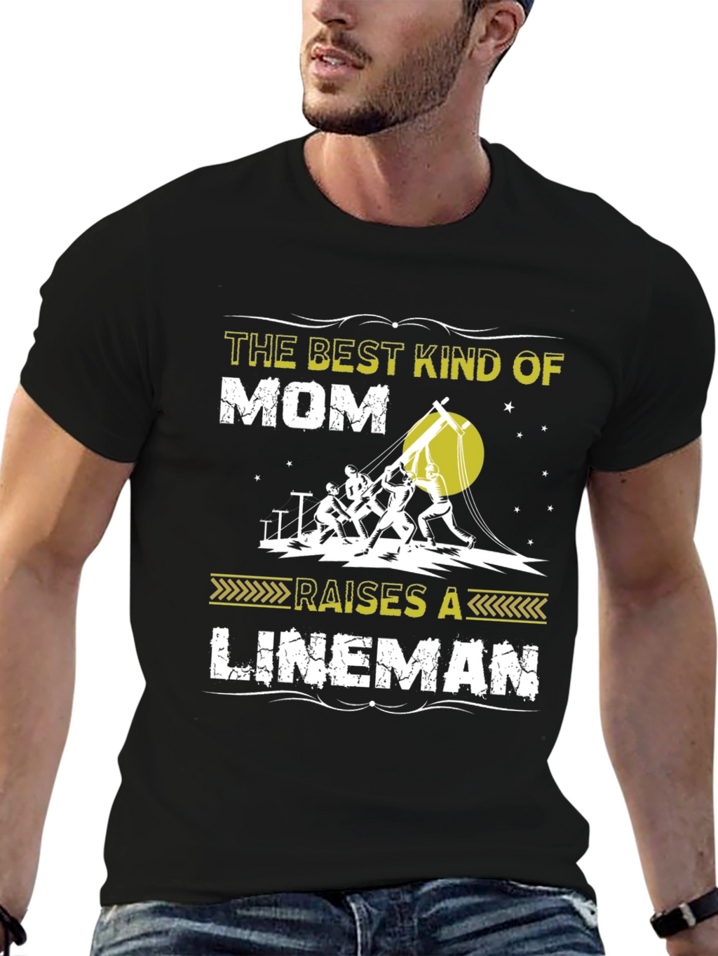 Best Kind of Mom Raises a Lineman T-Shirt
