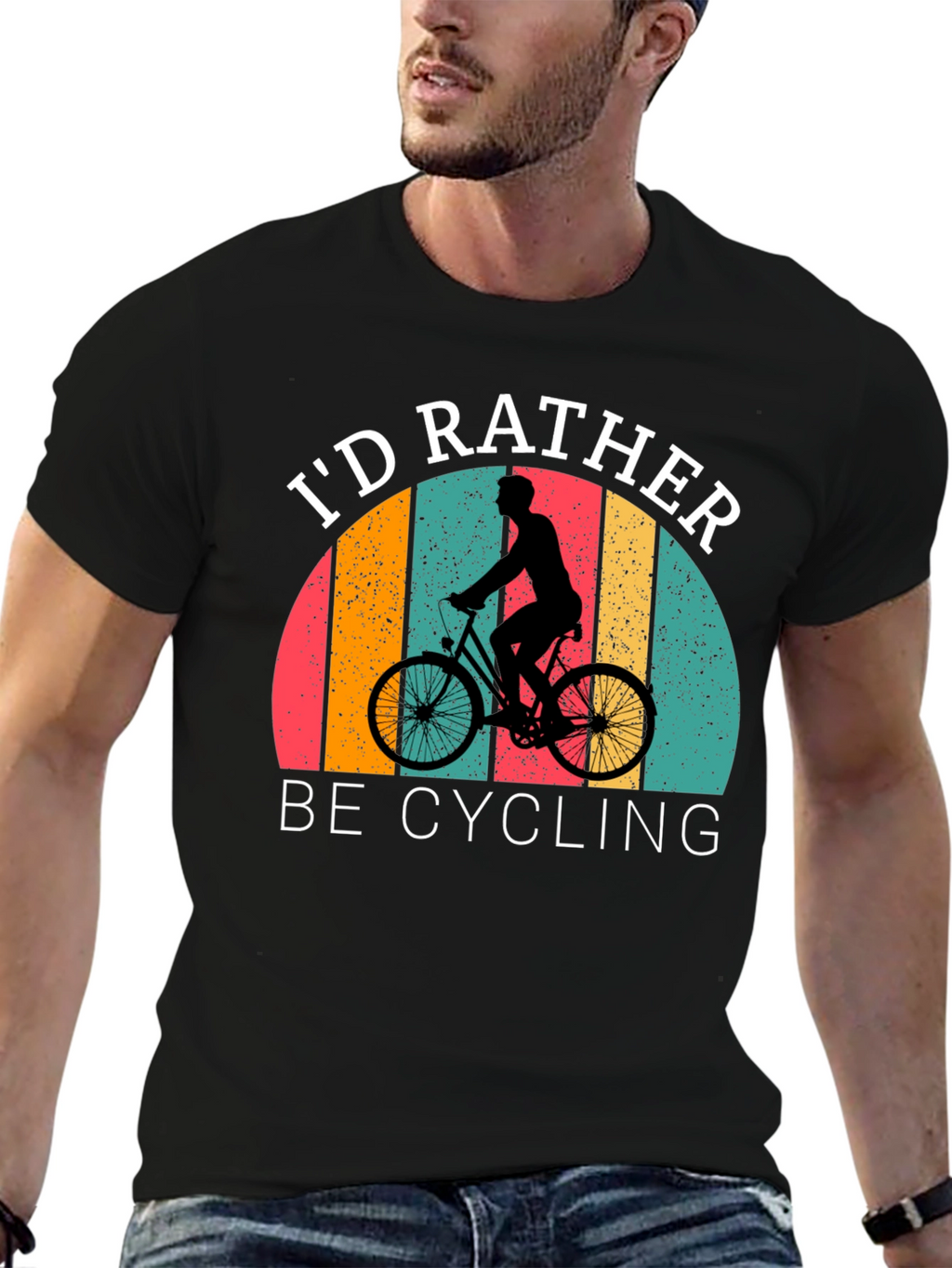 Id Rather Be Cycling Graphic T-Shirt