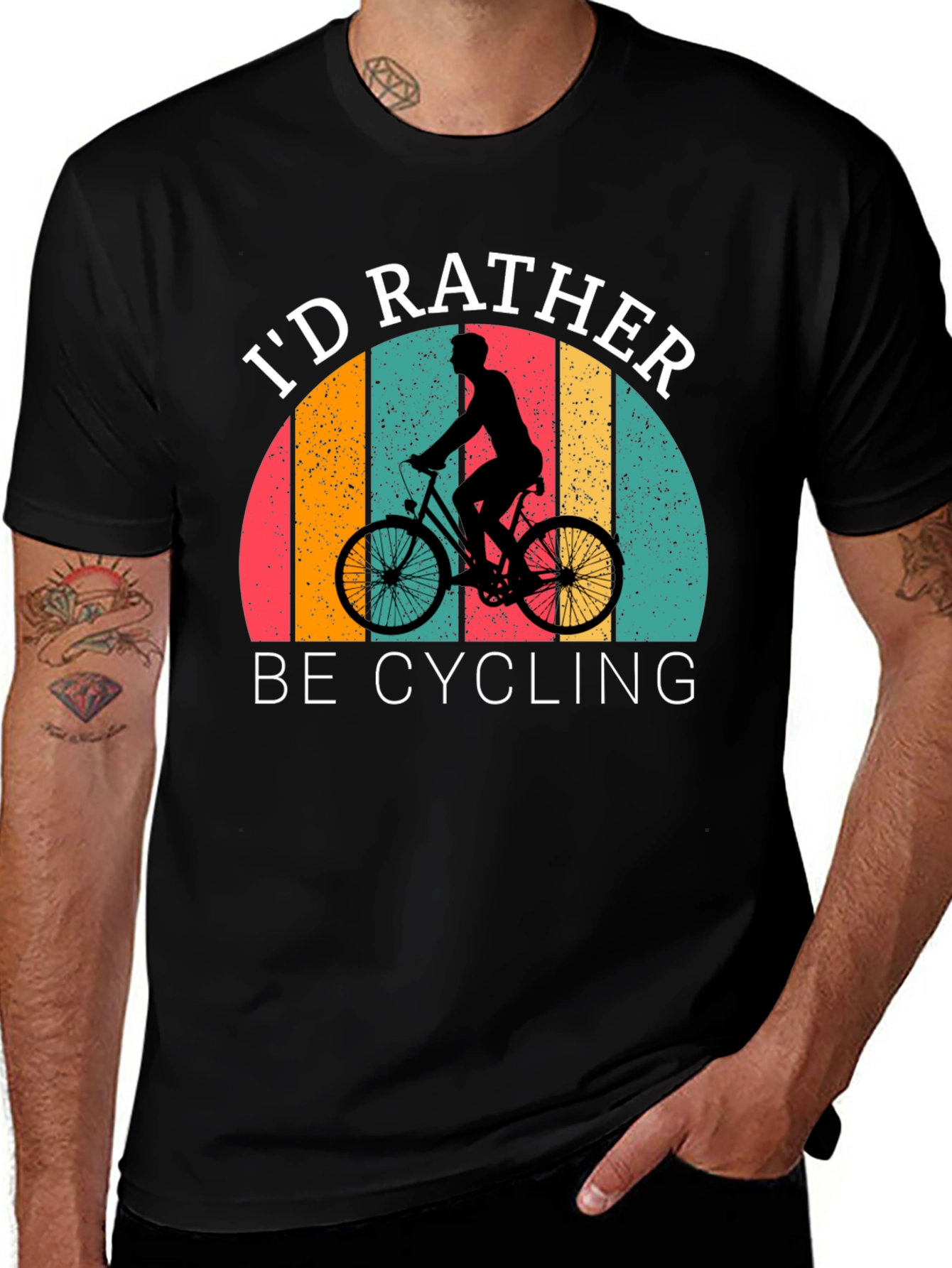 Id Rather Be Cycling Graphic T-Shirt