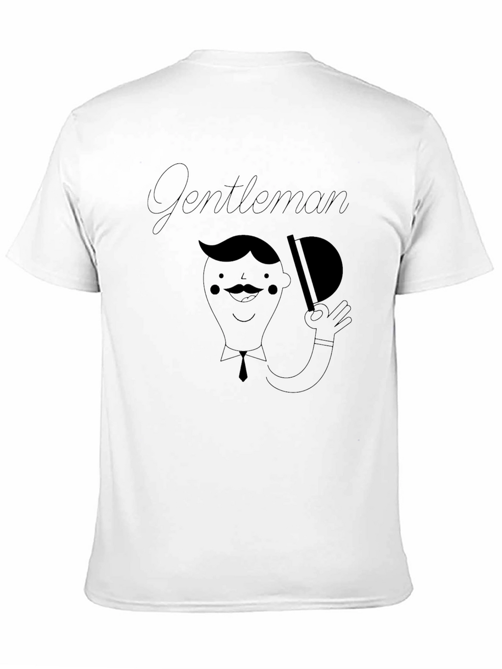 Gentleman Graphic Tee - Black Stylish Menswear