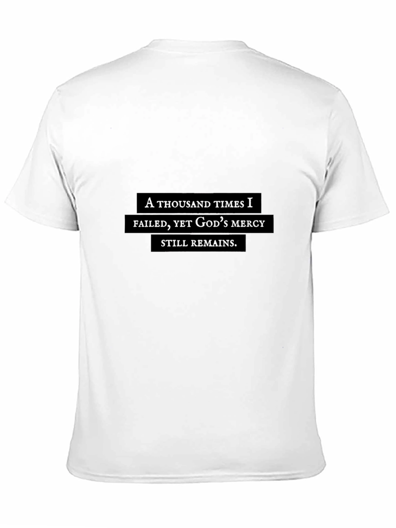 A Thousand Times I Failed Black T-Shirt