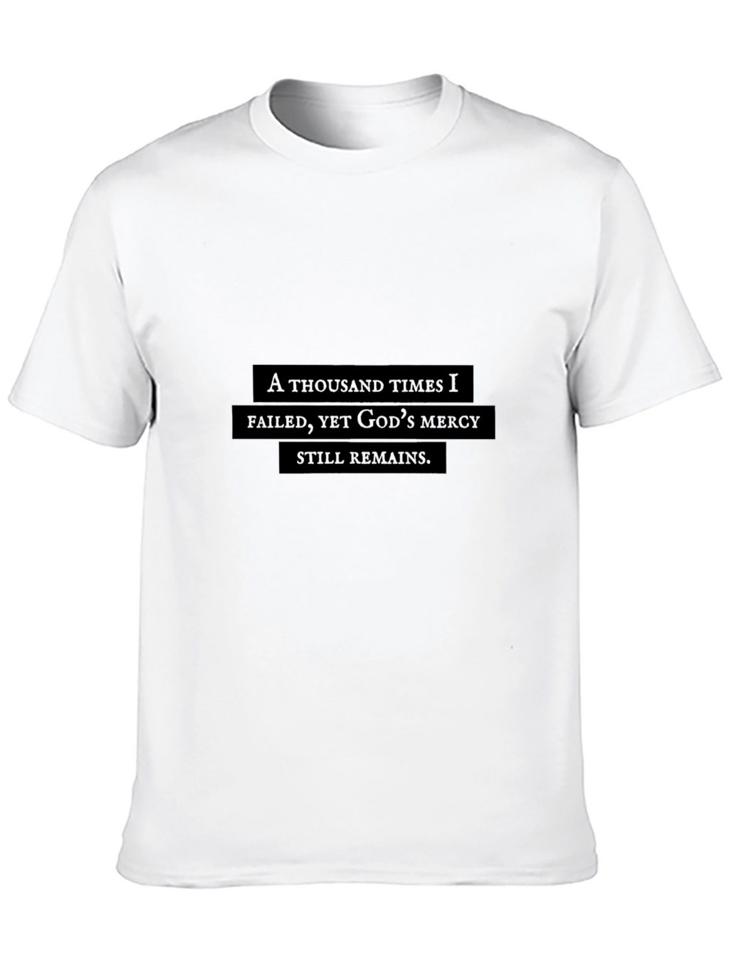 A Thousand Times I Failed Black T-Shirt
