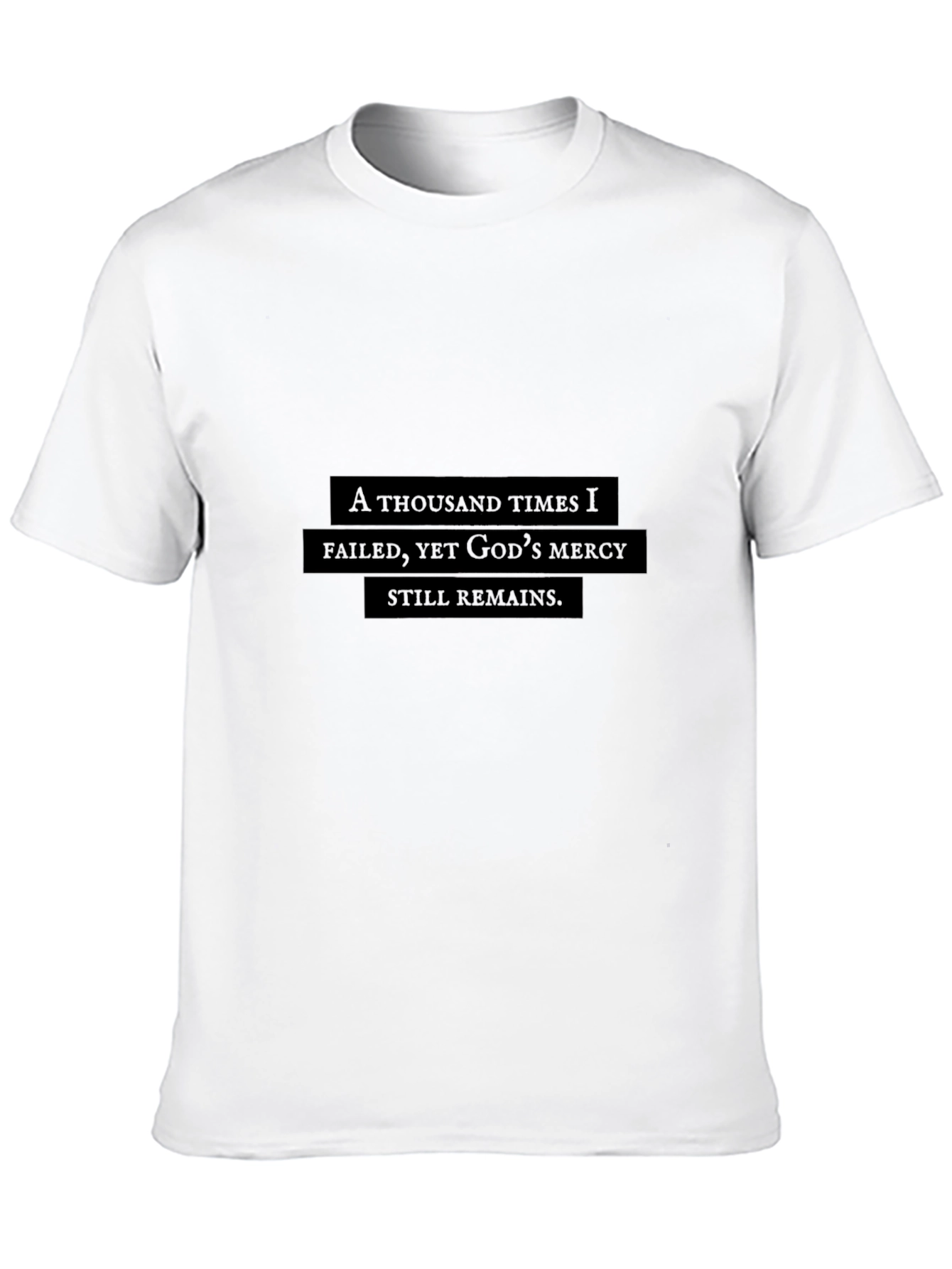 A Thousand Times I Failed Black T-Shirt