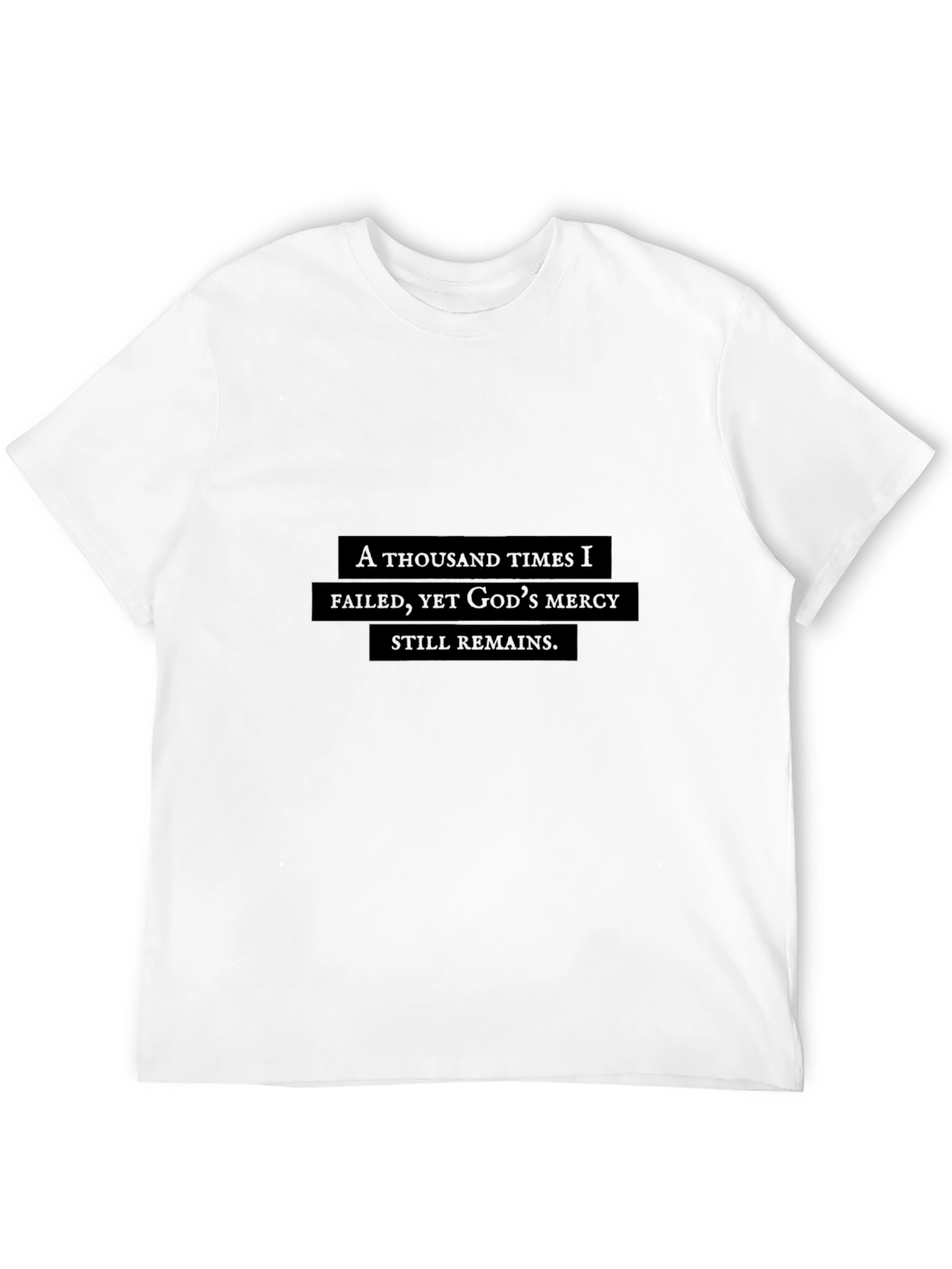 A Thousand Times I Failed Black T-Shirt