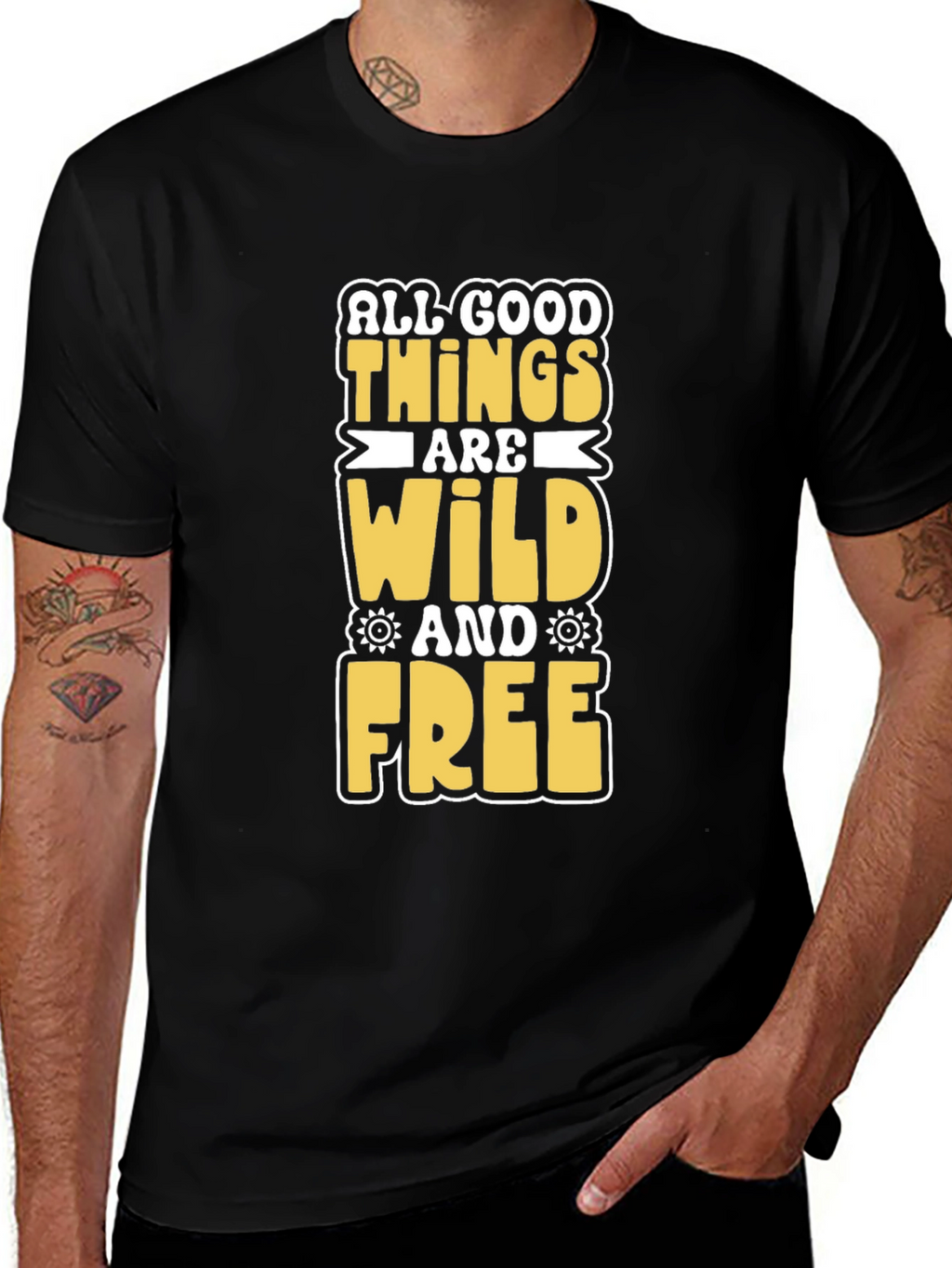 Wild and Free Graphic Tee - Black T-Shirt