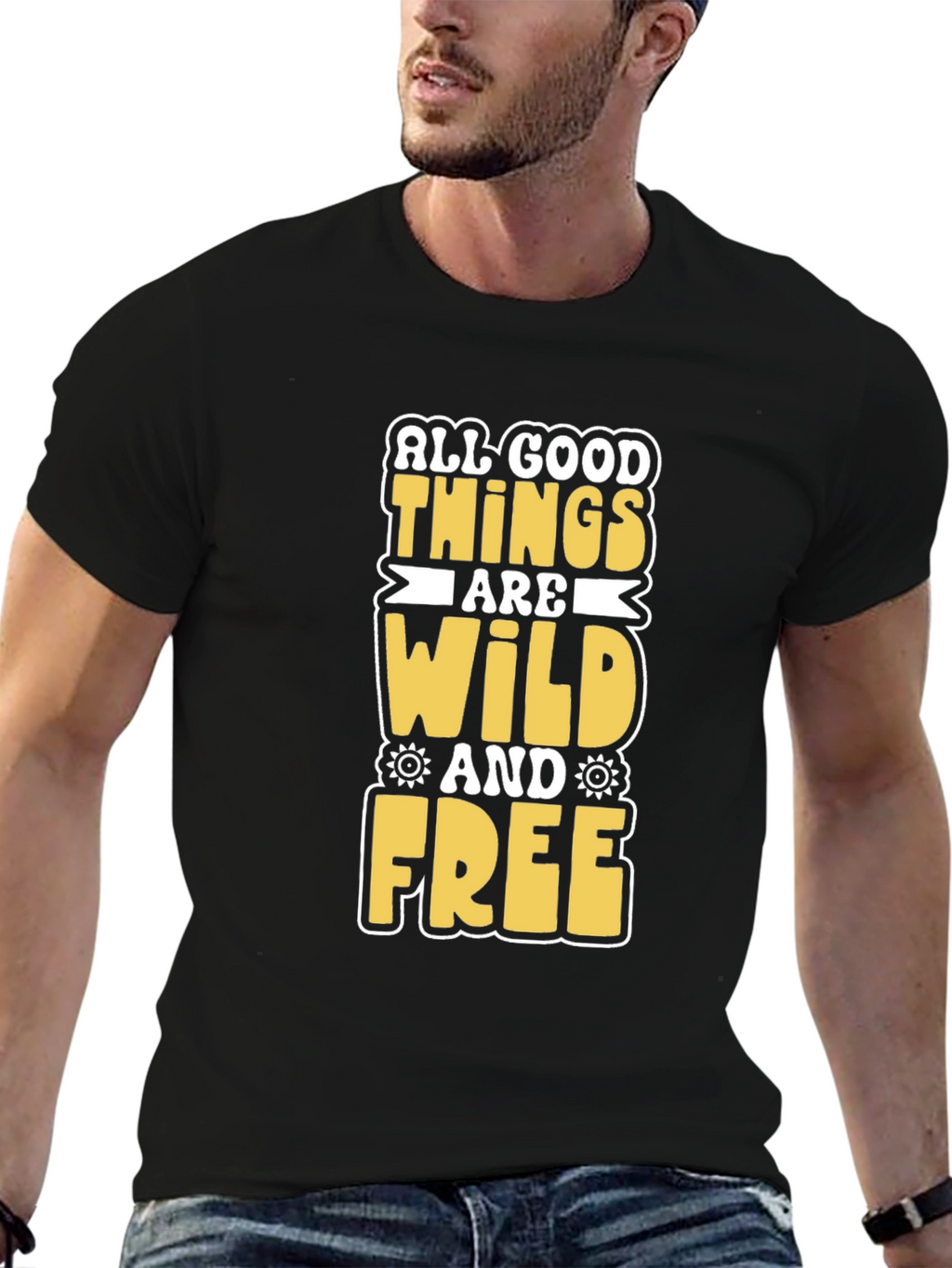Wild and Free Graphic Tee - Black T-Shirt