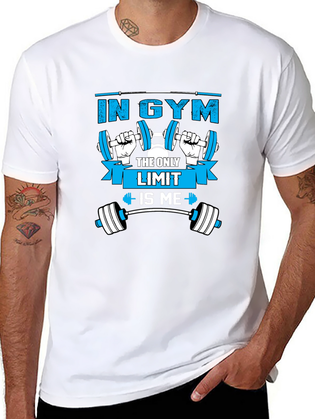 Gym Motivation T-Shirt - The Only Limit Is Me