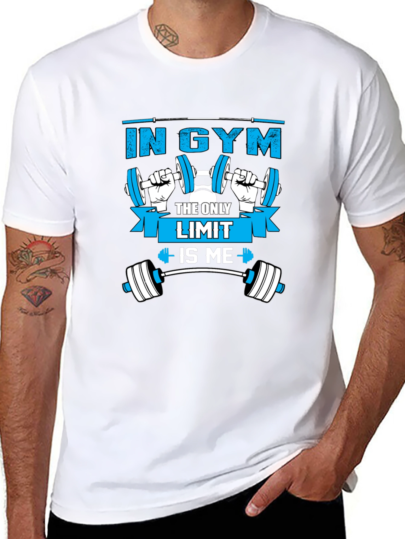 Gym Motivation T-Shirt - The Only Limit Is Me