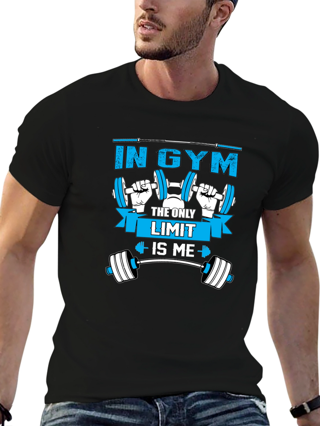 Gym Motivation T-Shirt - The Only Limit Is Me