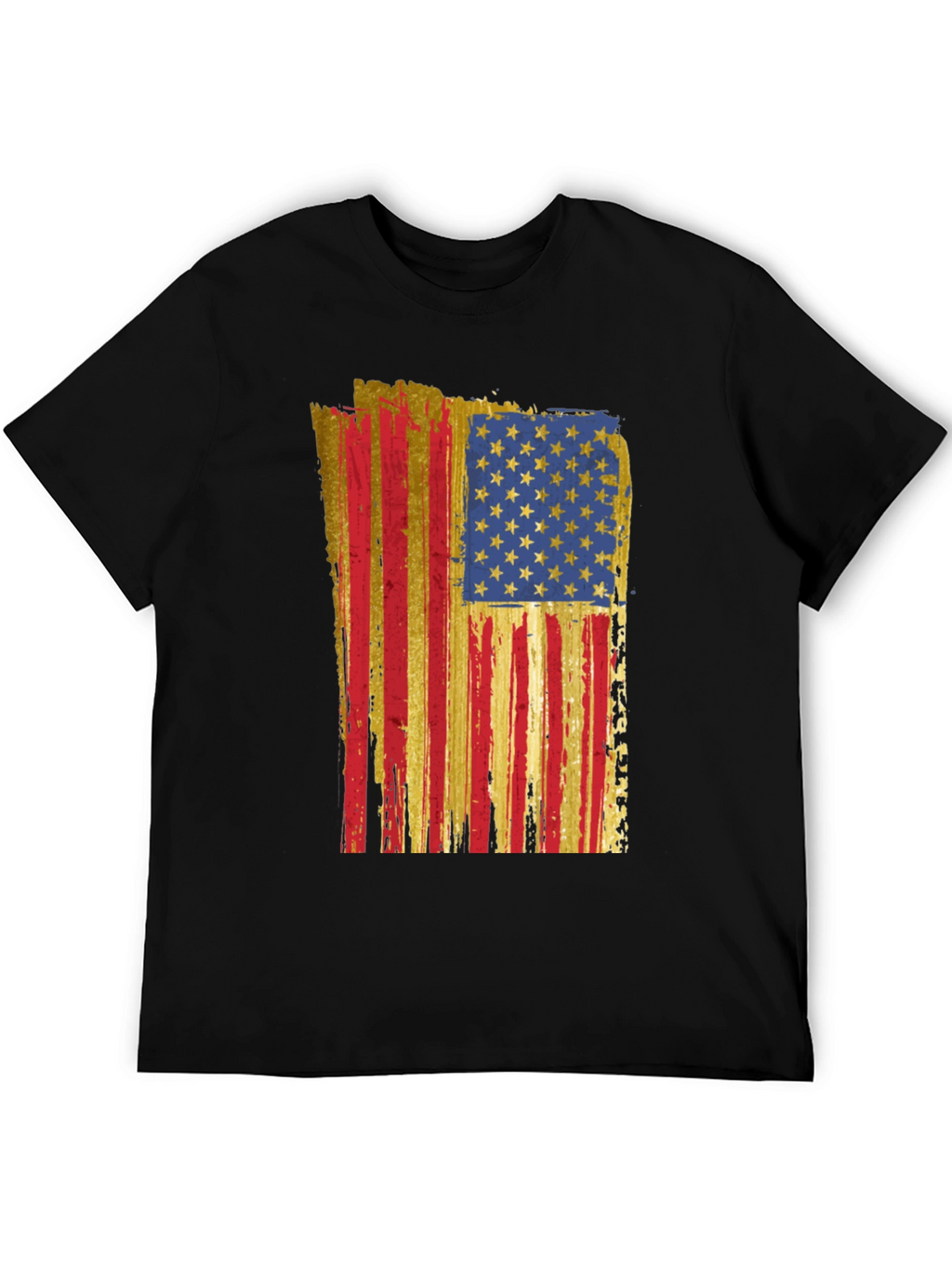 American Flag Distressed T-Shirt - Patriotic Style