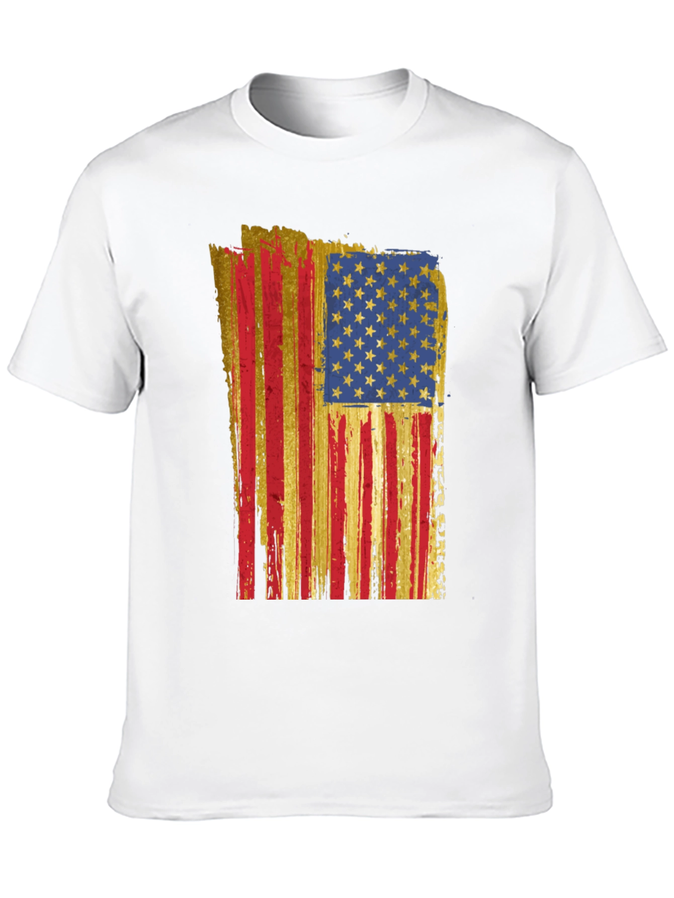 American Flag Distressed T-Shirt - Patriotic Style