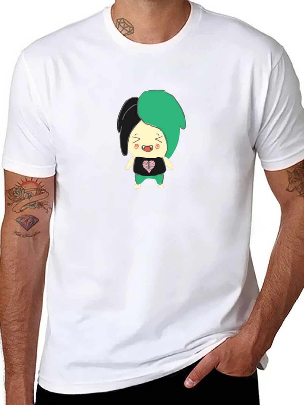 Cartoon Character Graphic T-Shirt