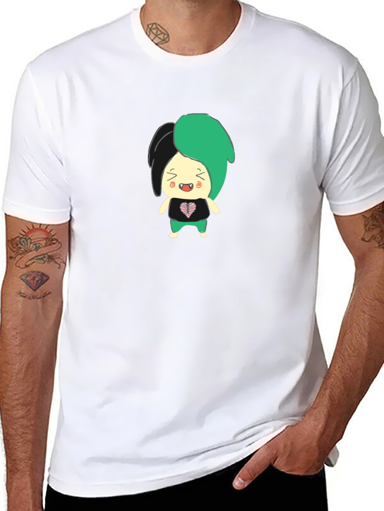 Cartoon Character Graphic T-Shirt
