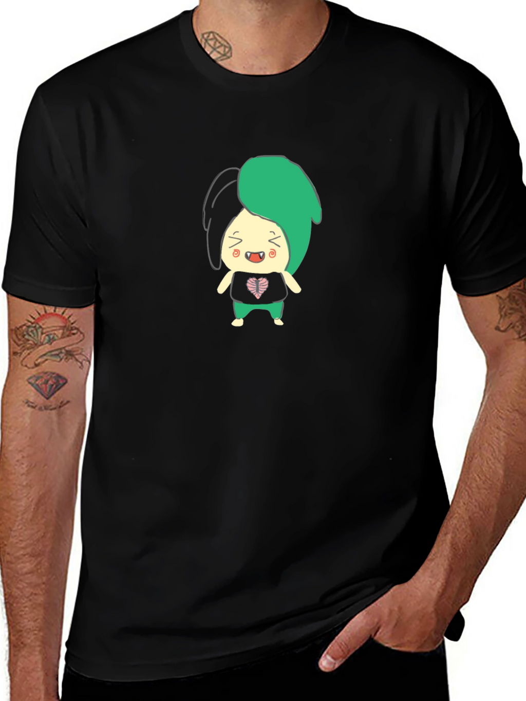 Cartoon Character Graphic T-Shirt