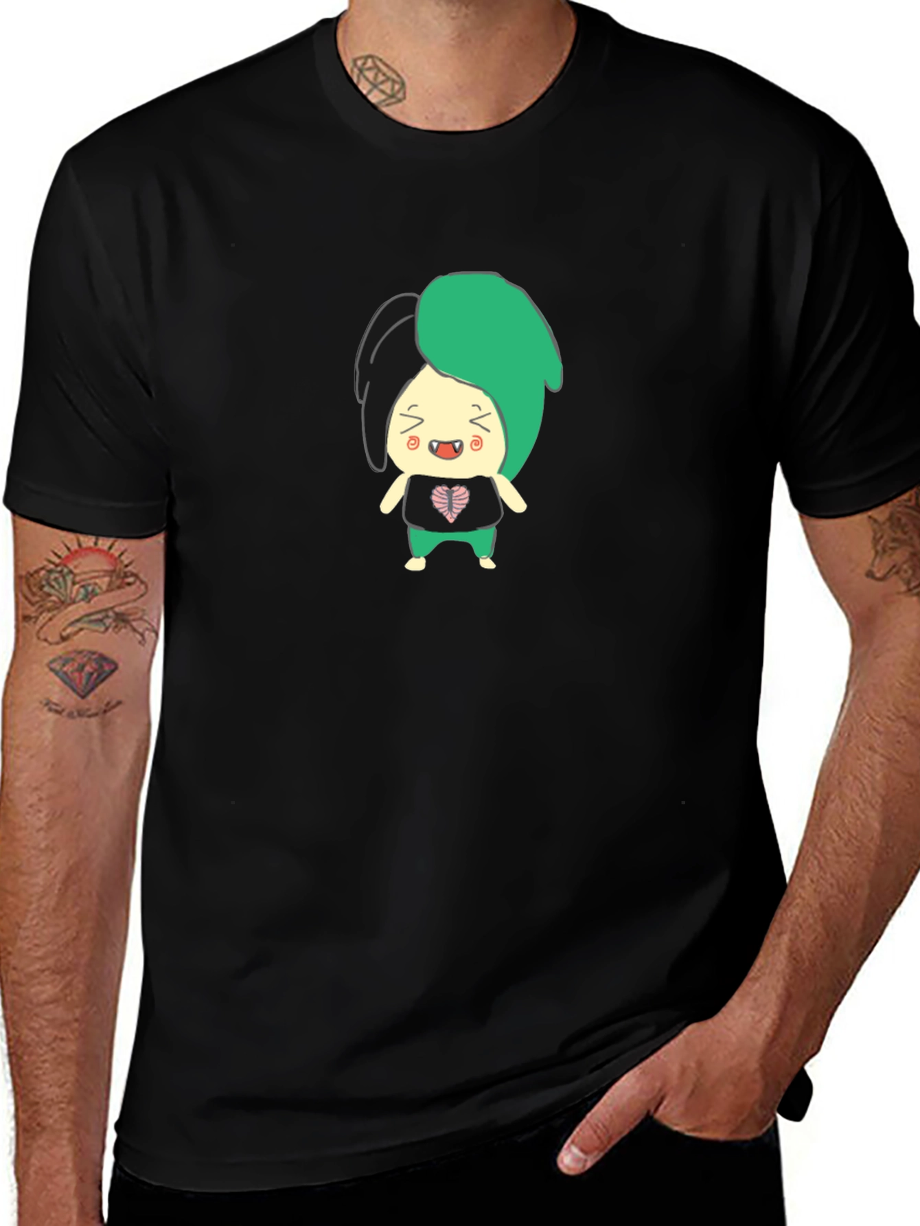Cartoon Character Graphic T-Shirt