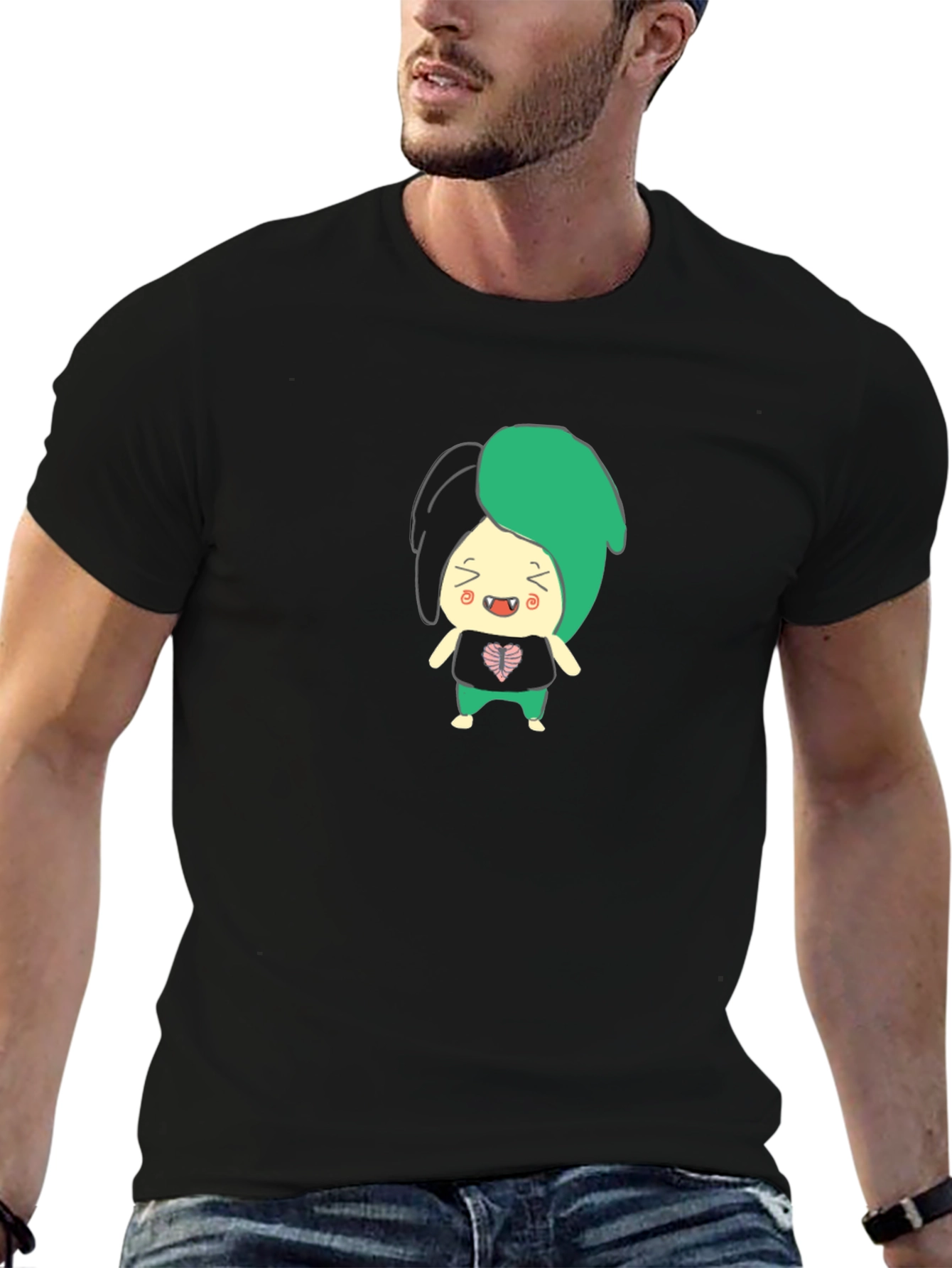 Cartoon Character Graphic T-Shirt