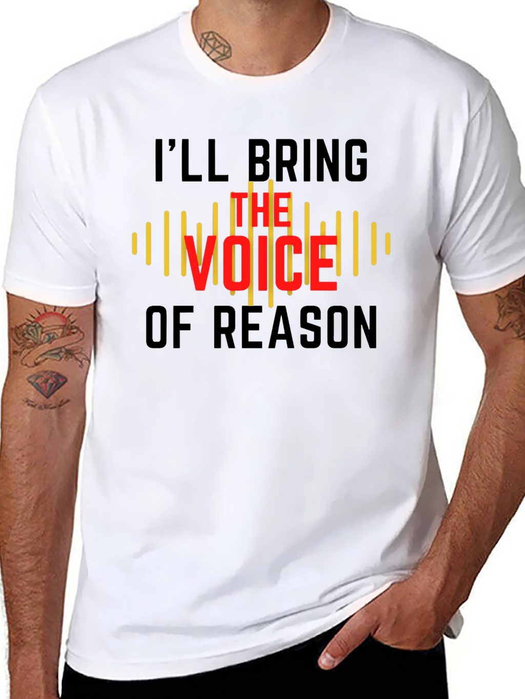 Voice of Reason Graphic T-Shirt - Mens Black Tee