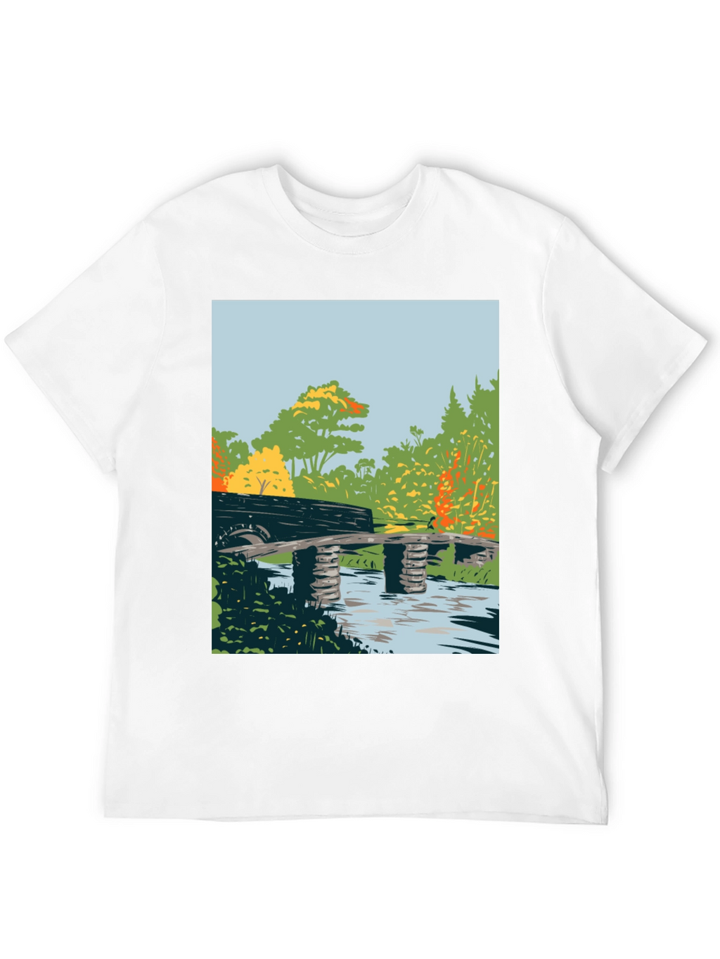 Nature Bridge Graphic Tee - Black Cotton Blend