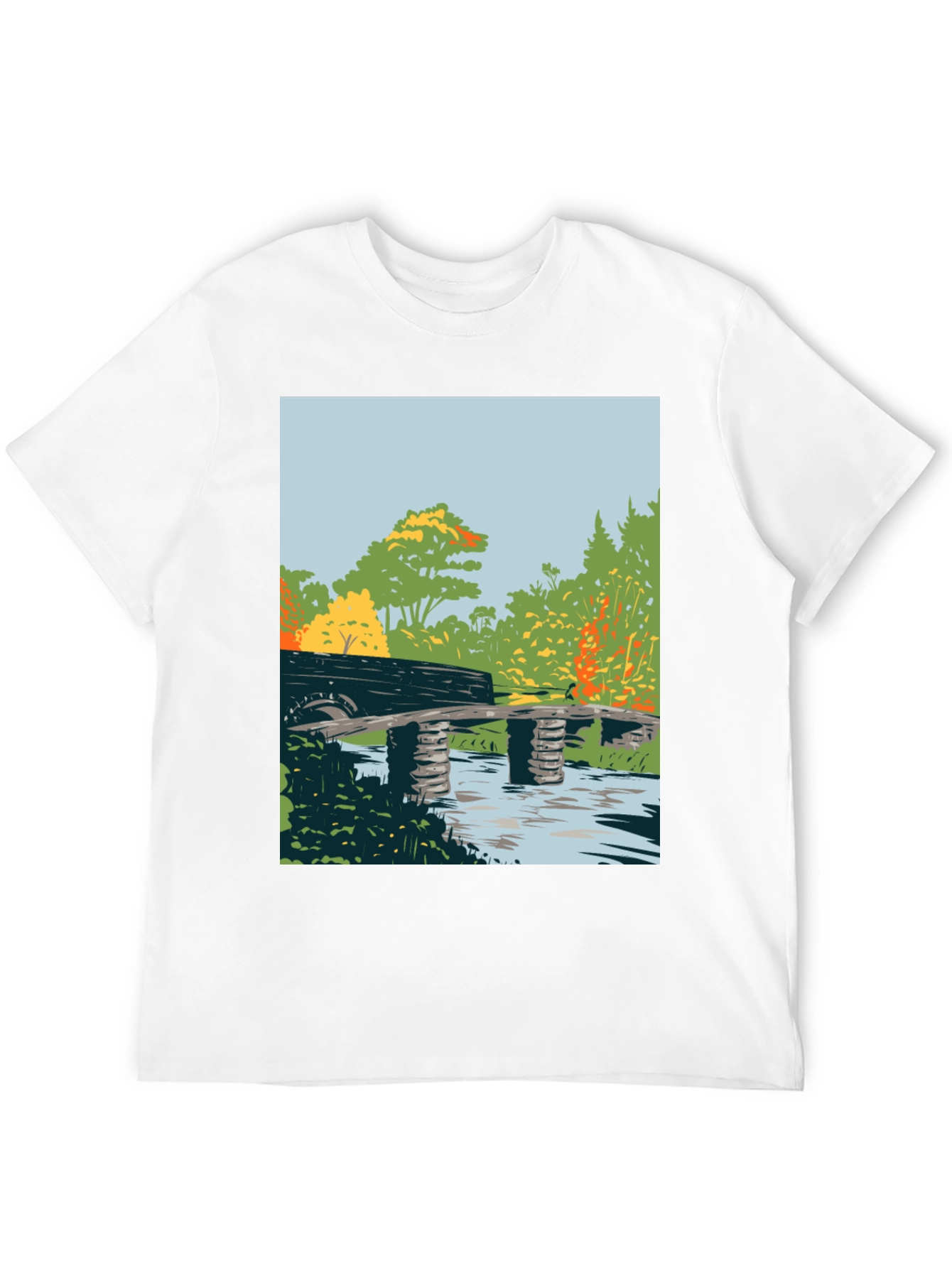 Nature Bridge Graphic Tee - Black Cotton Blend