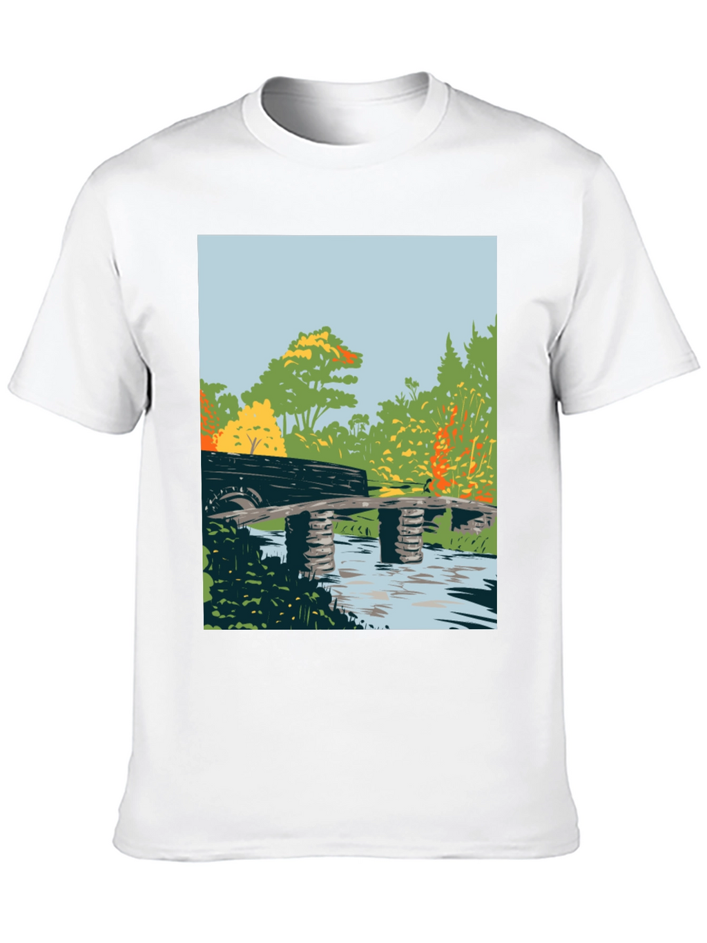 Nature Bridge Graphic Tee - Black Cotton Blend
