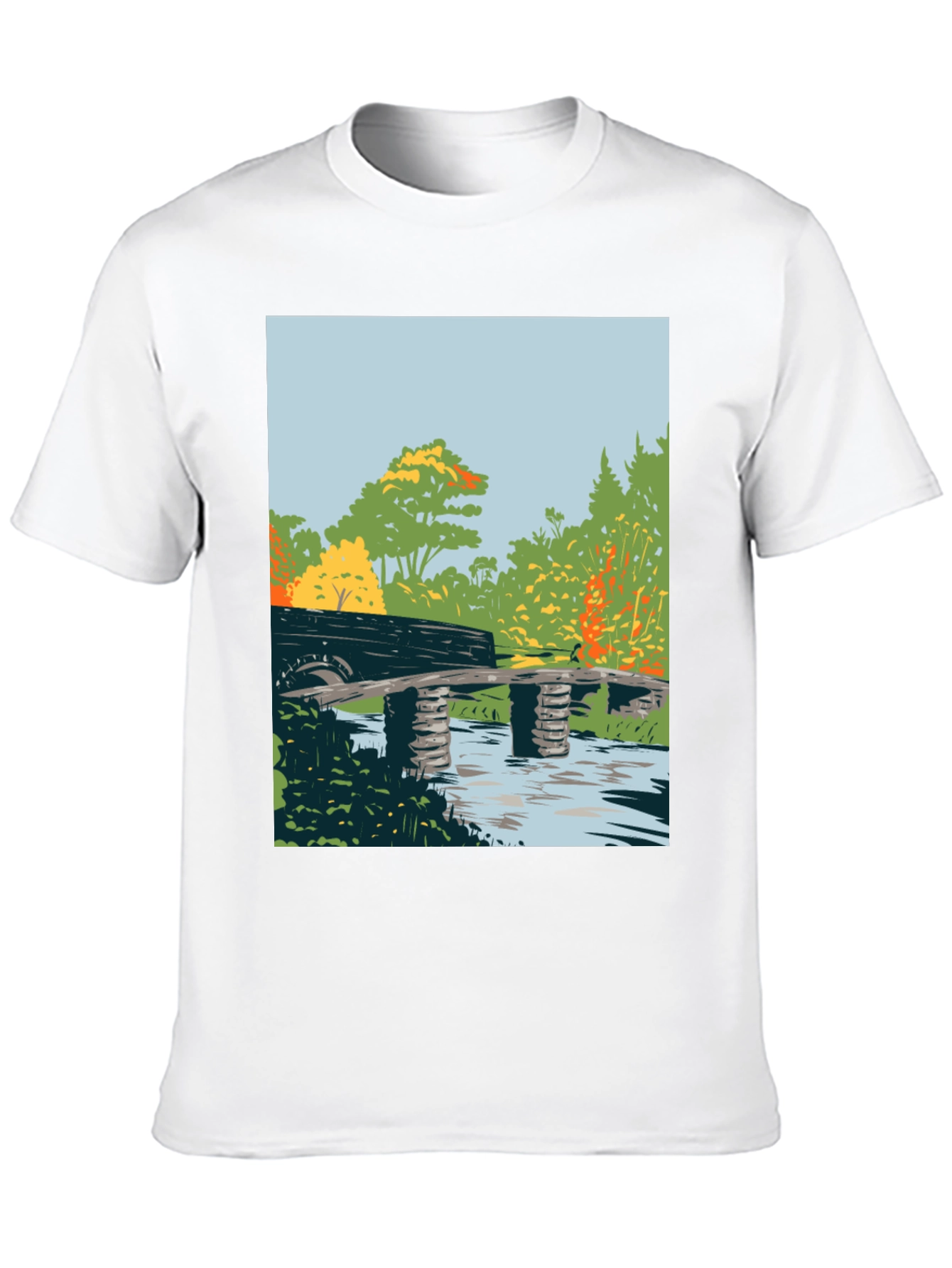 Nature Bridge Graphic Tee - Black Cotton Blend