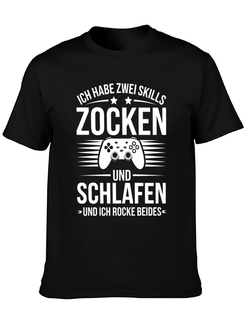 Gamer Skills T-Shirt: Play & Sleep - Rock Both!