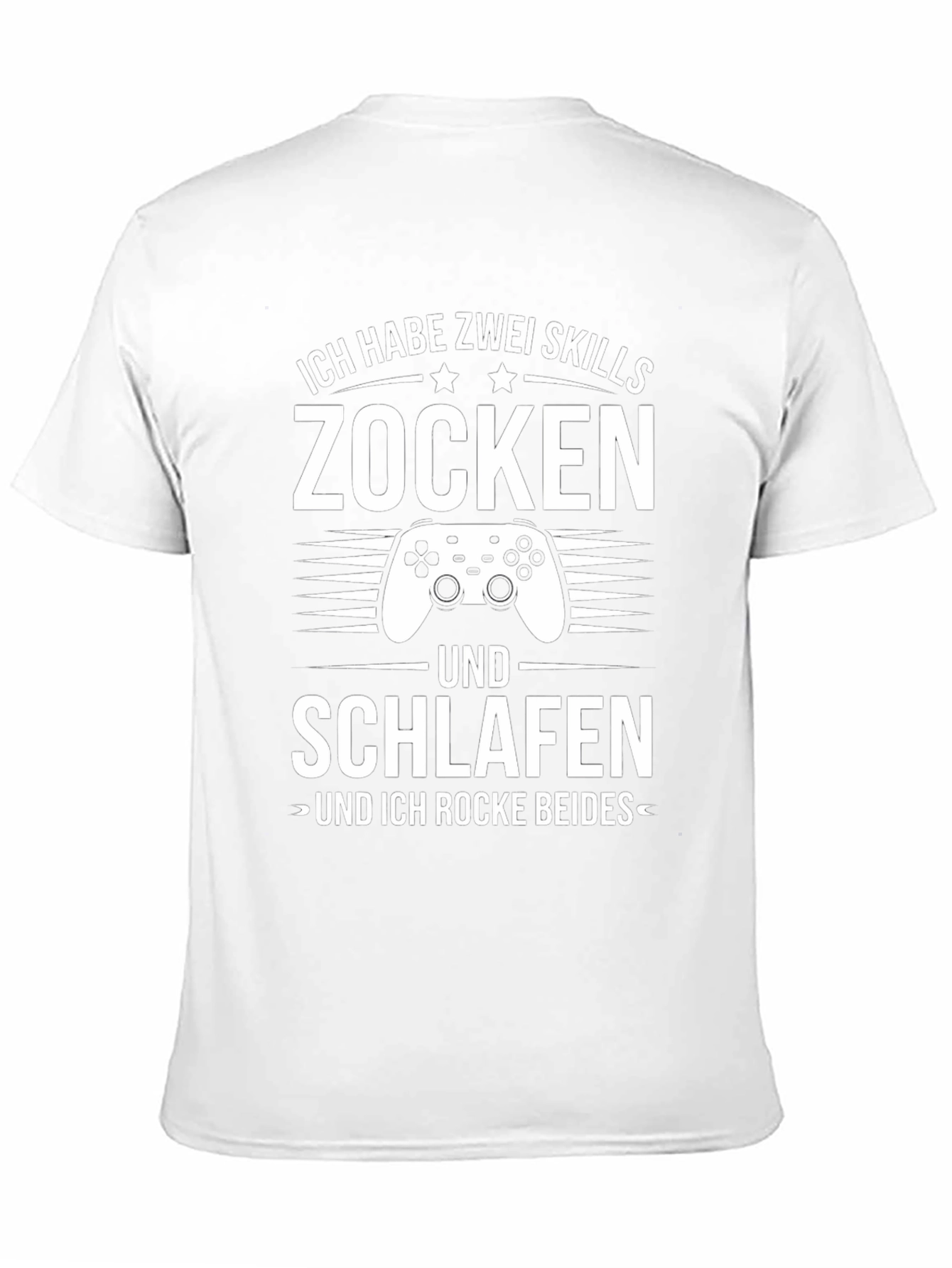 Gamer Skills T-Shirt: Play & Sleep - Rock Both!