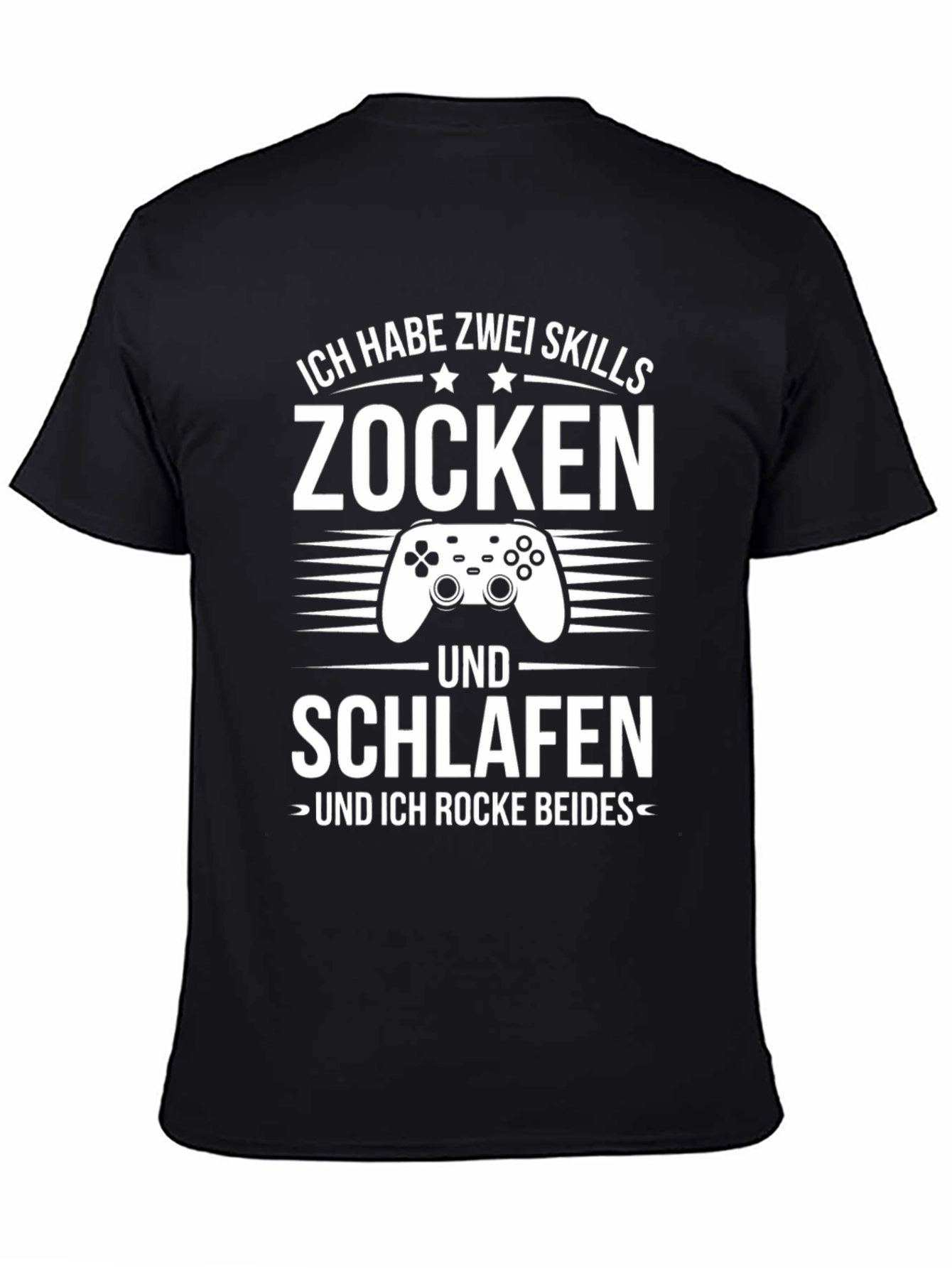 Gamer Skills T-Shirt: Play & Sleep - Rock Both!