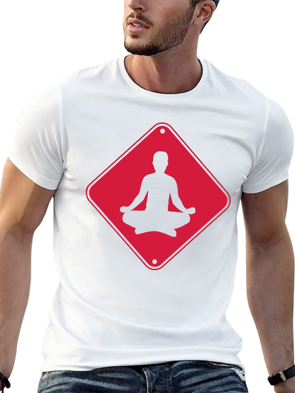 Meditate Crossing T-Shirt - Relax & Focus