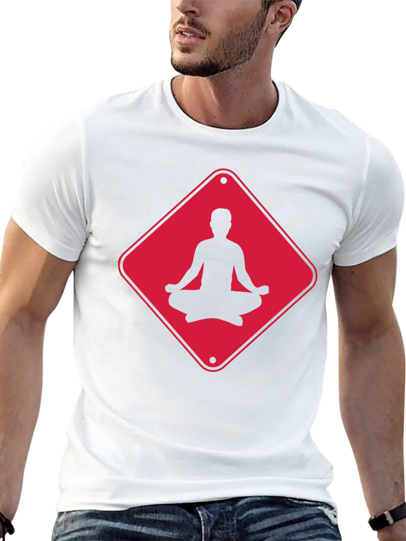 Meditate Crossing T-Shirt - Relax & Focus