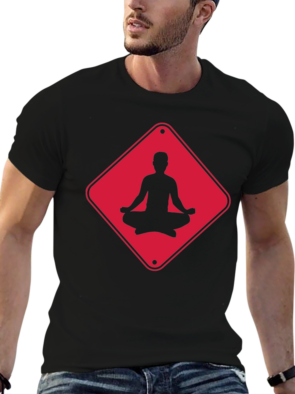 Meditate Crossing T-Shirt - Relax & Focus