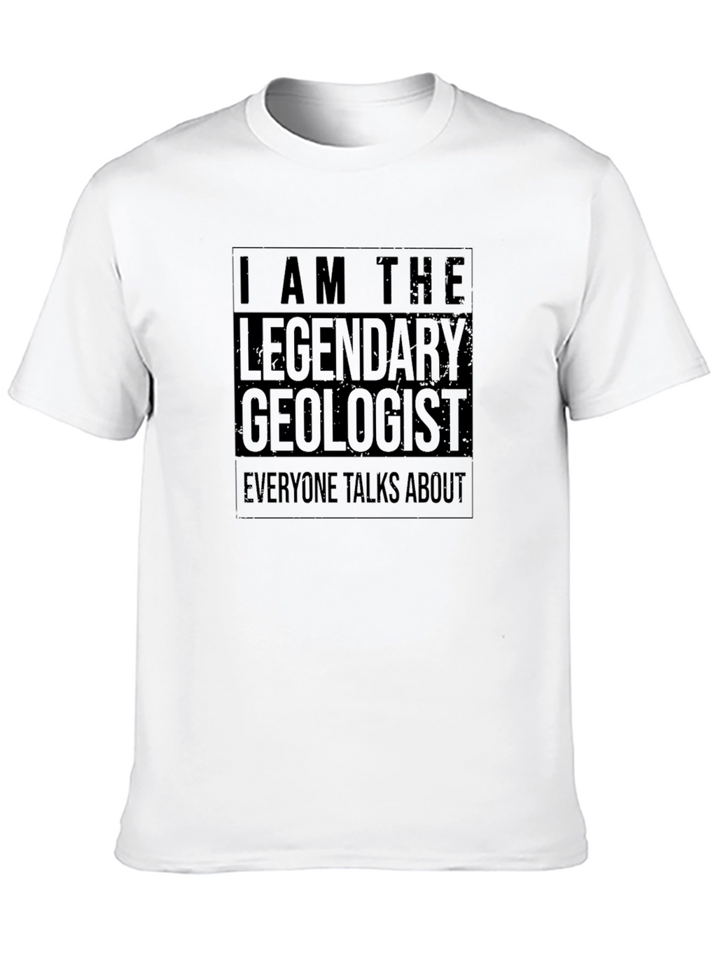 Legendary Geologist Black Cotton Graphic T-Shirt