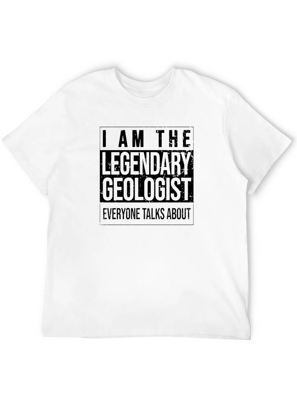Legendary Geologist Black Cotton Graphic T-Shirt