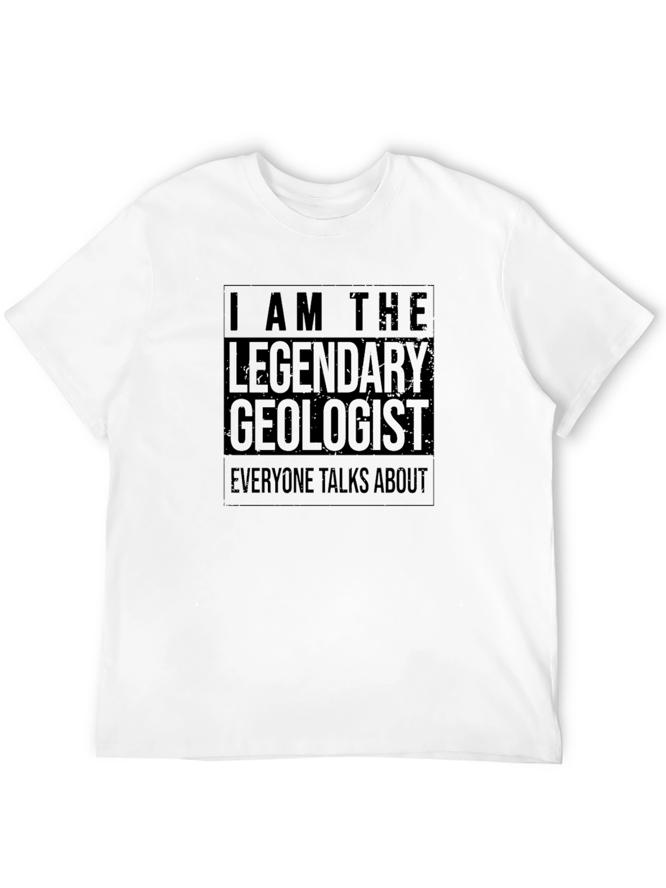 Legendary Geologist Black Cotton Graphic T-Shirt