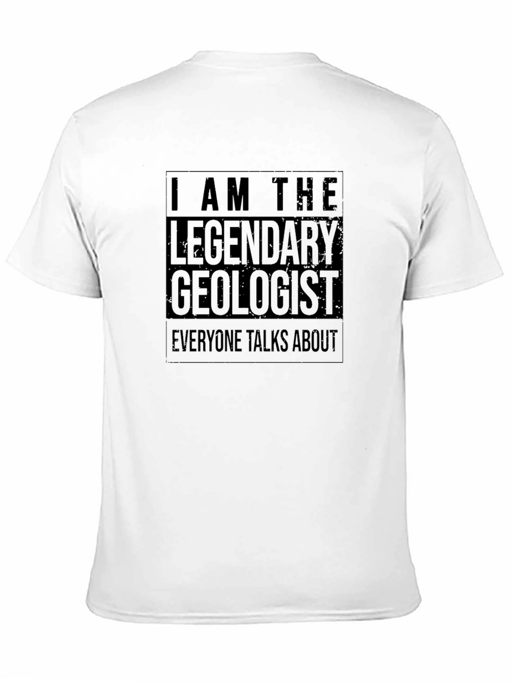 Legendary Geologist Black Cotton Graphic T-Shirt