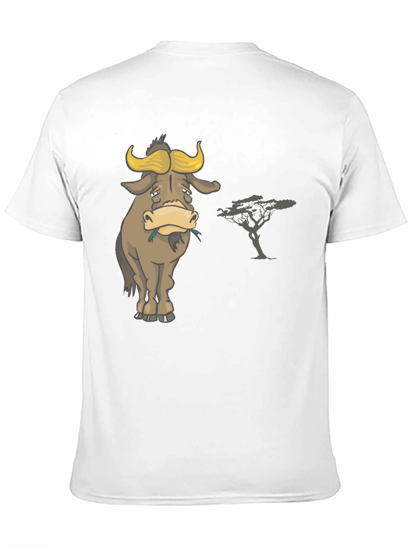 Sad Wildebeest T-Shirt - Mens Black Graphic Tee