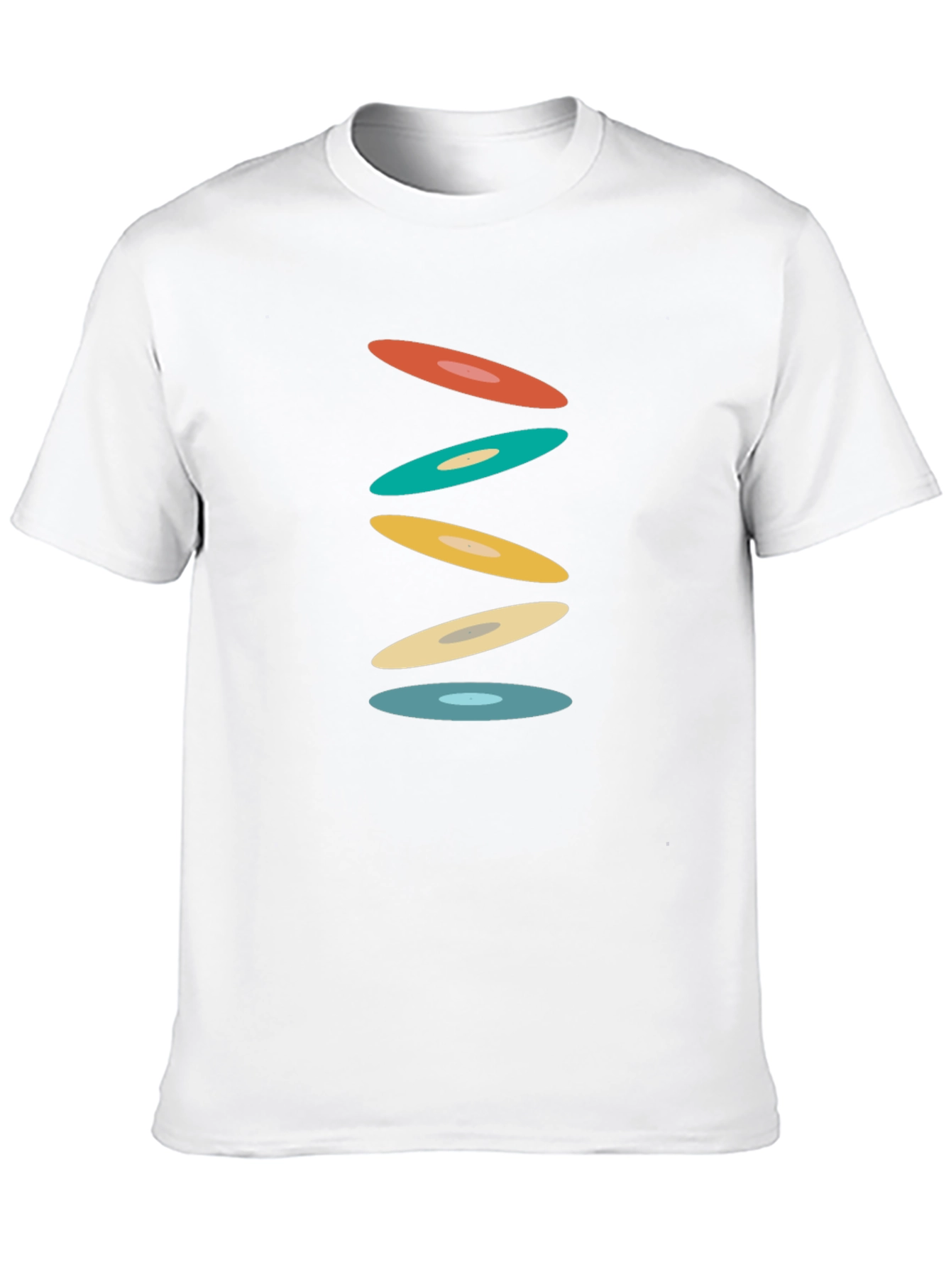Retro Circles Black T-Shirt - Graphic Tee