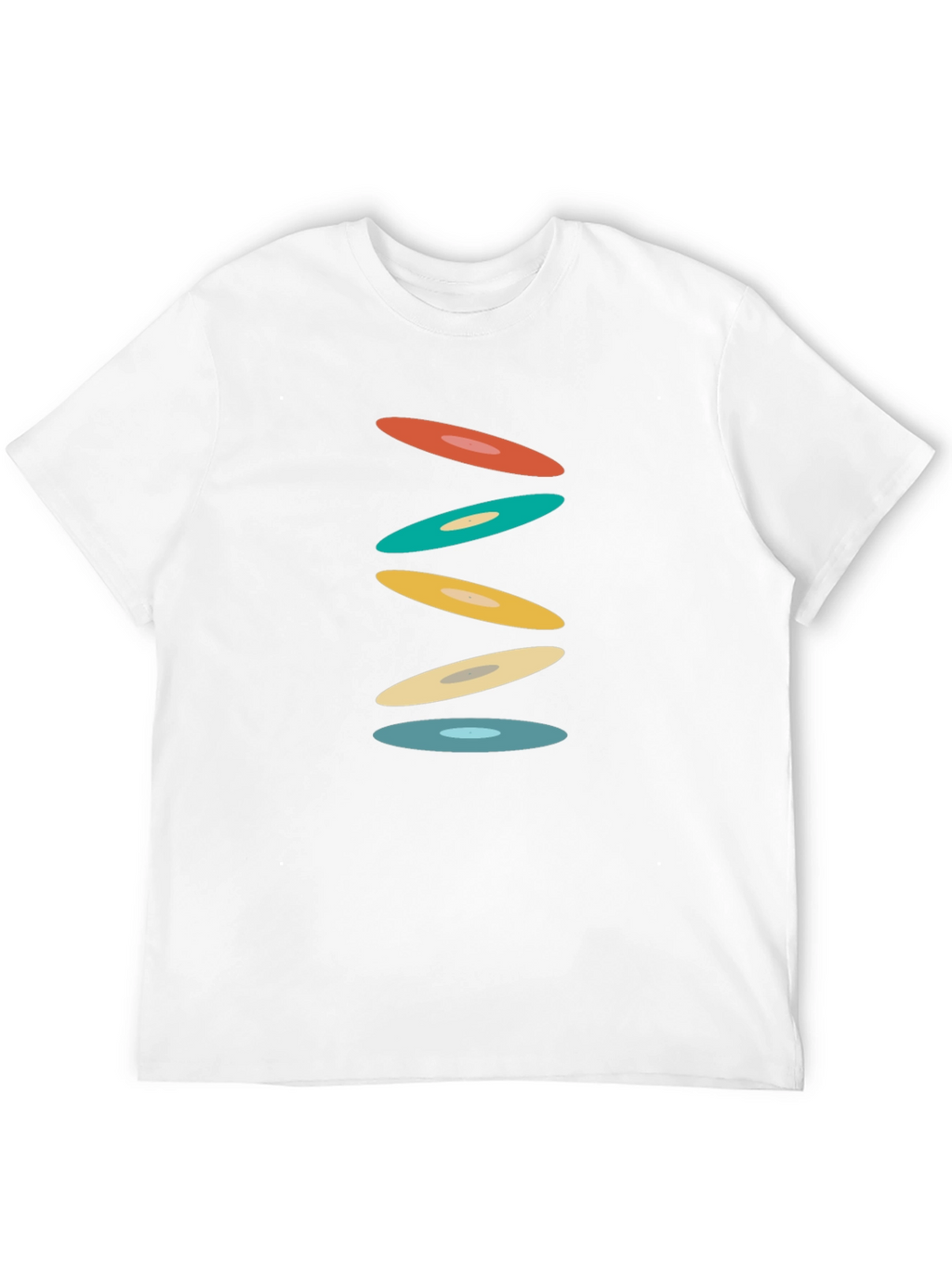Retro Circles Black T-Shirt - Graphic Tee