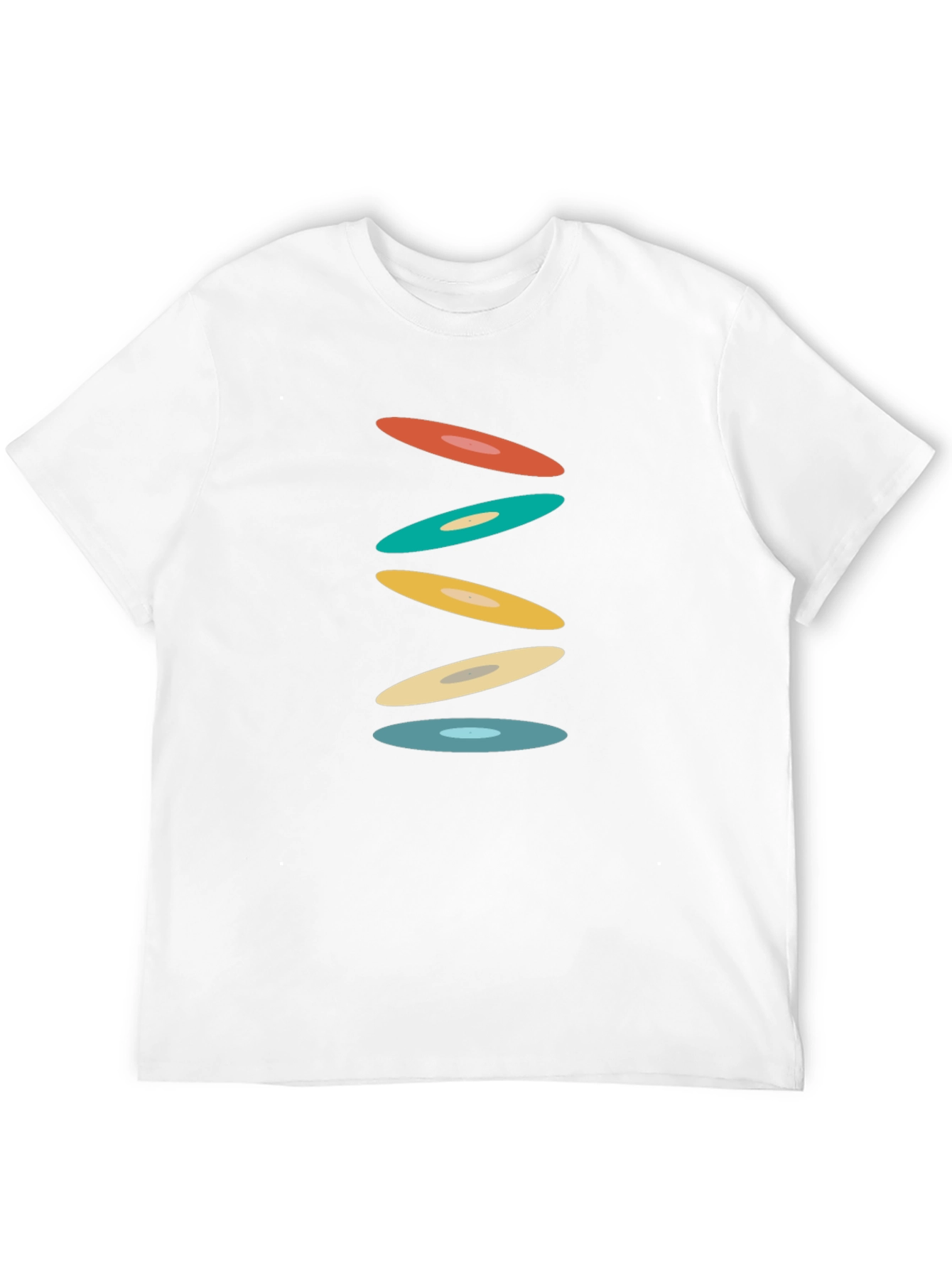 Retro Circles Black T-Shirt - Graphic Tee