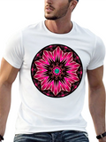 Floral Mandala Graphic Tee - Black