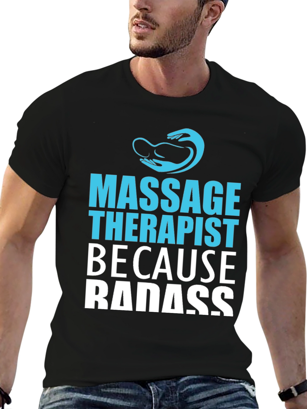 Massage Therapist Badass Graphic T-Shirt