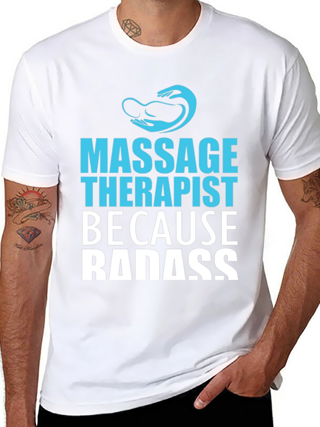 Massage Therapist Badass Graphic T-Shirt