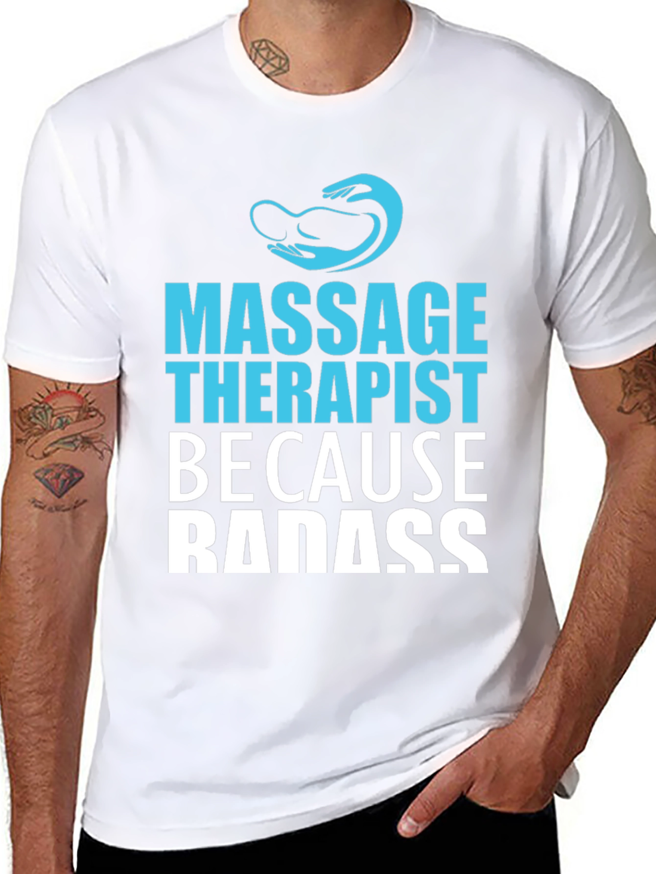 Massage Therapist Badass Graphic T-Shirt