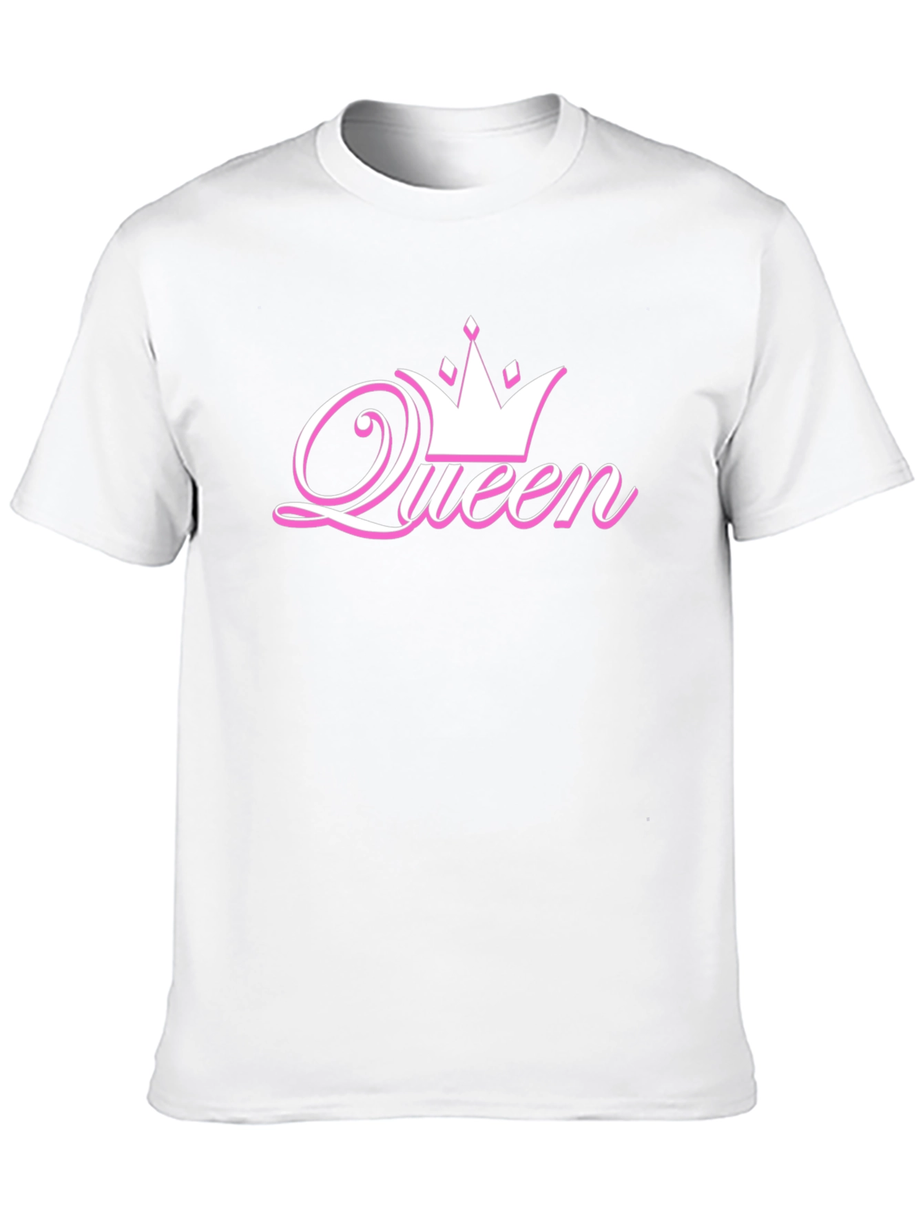 Queen Crown Graphic Tee - Black Cotton T-Shirt