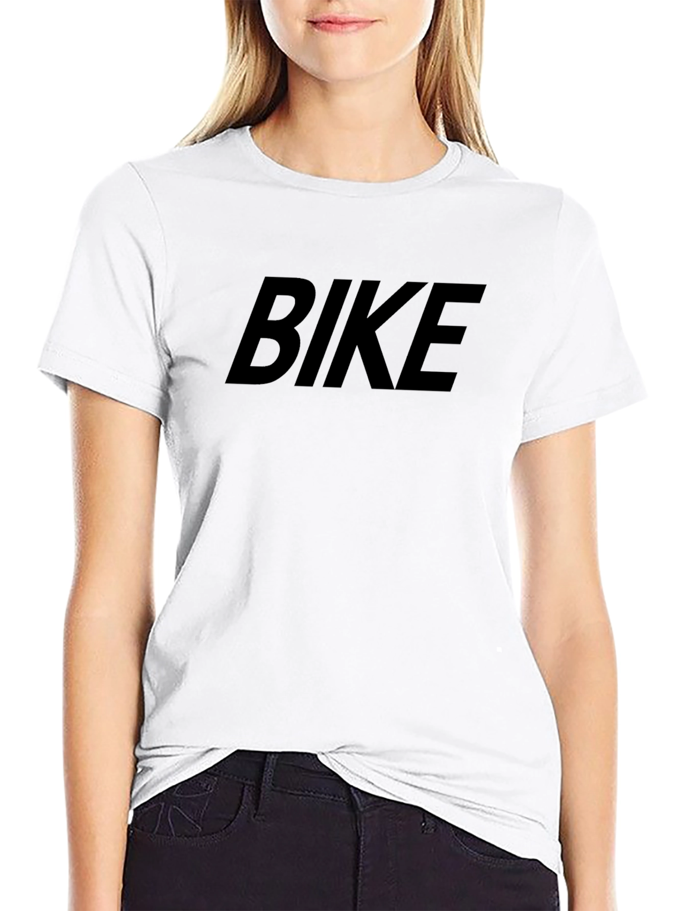 Black BIKE Graphic Tee - Casual Style