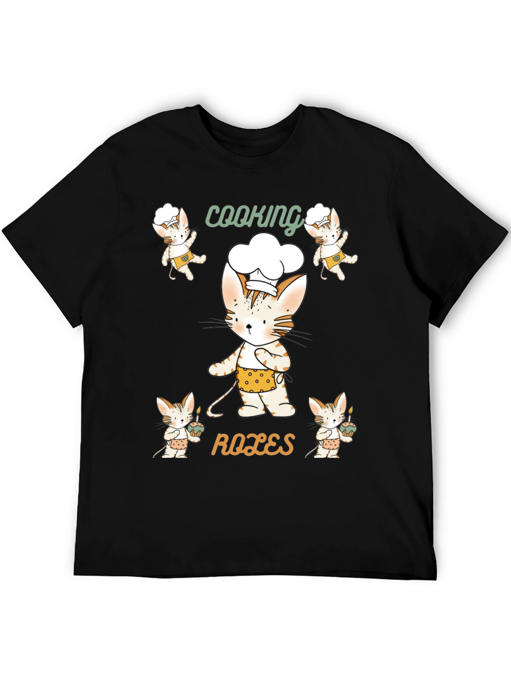 Cooking Roles Cat T-Shirt Chef Kitten Tee