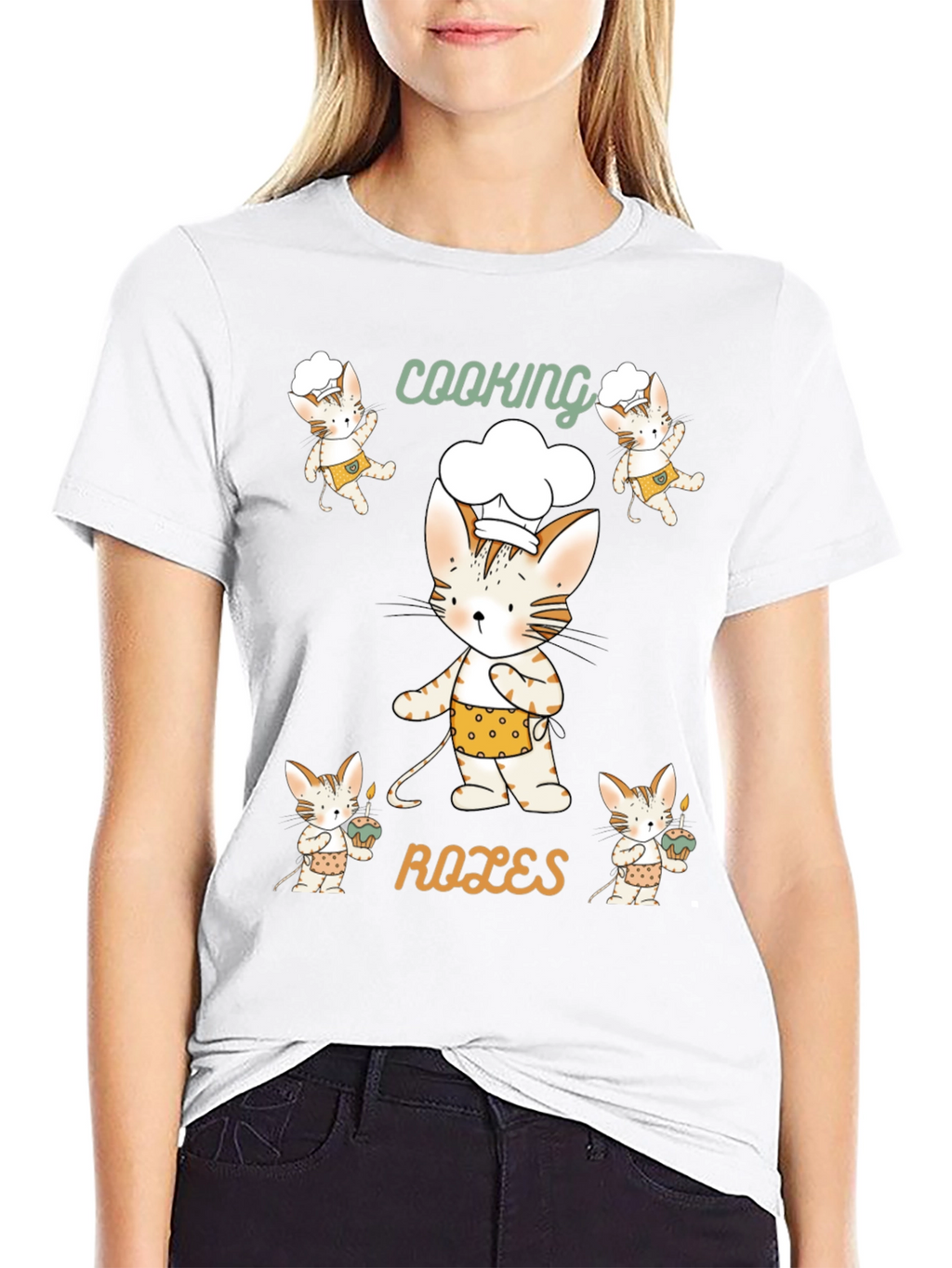 Cooking Roles Cat T-Shirt Chef Kitten Tee